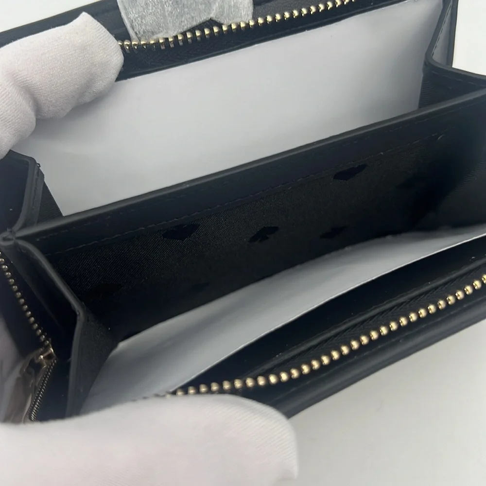 Kate Spade Leila Medium Compartment Bifold Wallet Black